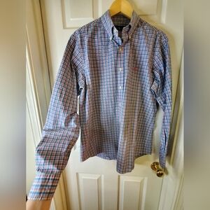 Ralph Lauren Gently Used Mens L Oxford Poplin Yarn Dye Plaid Button Down